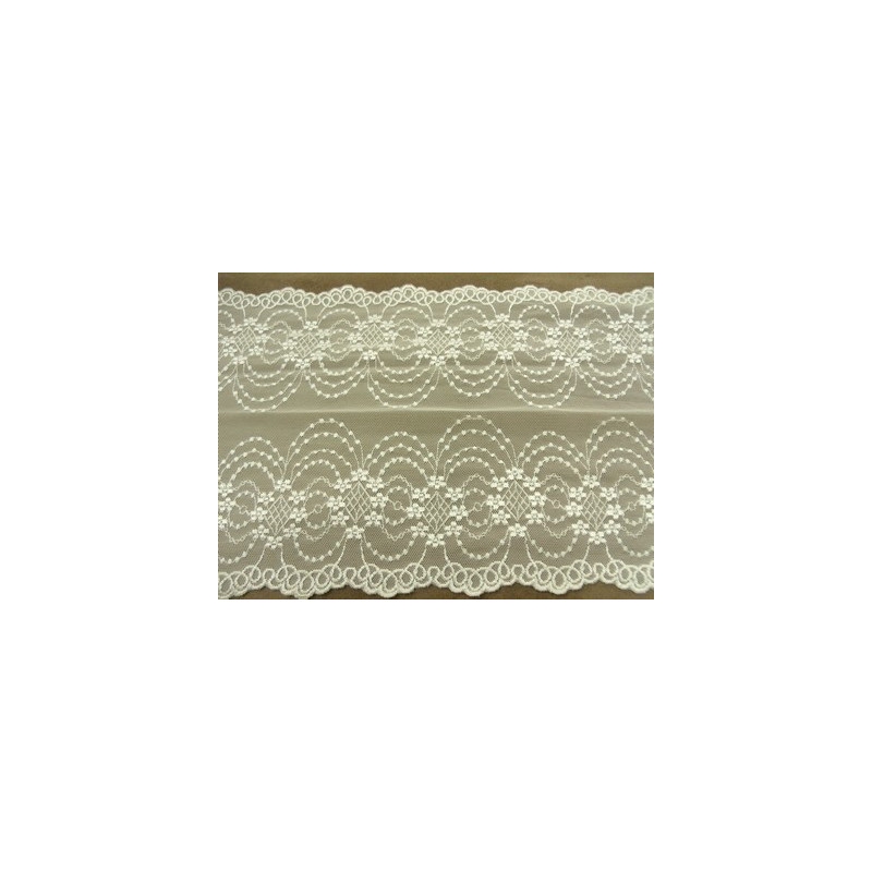 DENTELLE DE CALAIS-22 cm- saumon