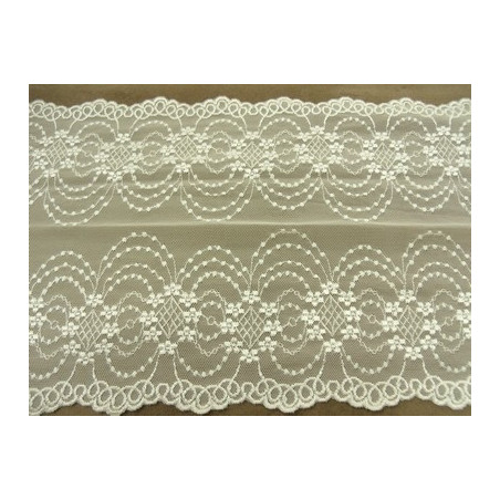 DENTELLE DE CALAIS-22 cm- saumon
