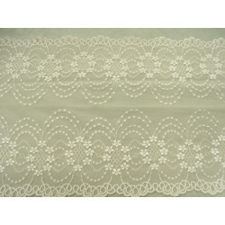 DENTELLE DE CALAIS-22 cm- saumon