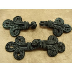 BOUTON BRANDEBOURG NOIR