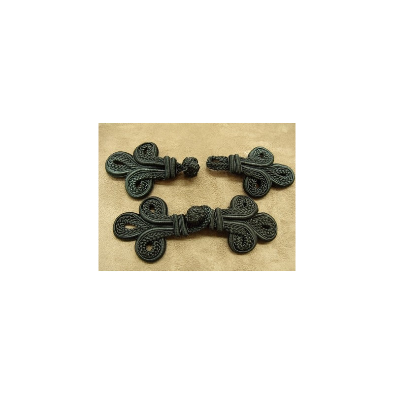 BOUTON BRANDEBOURG NOIR