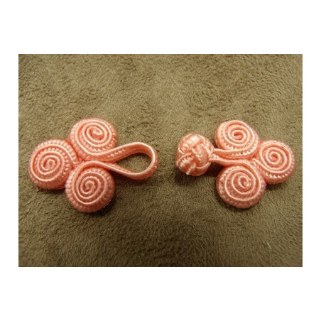 BOUTON BRANDEBOURG  - ROSE
