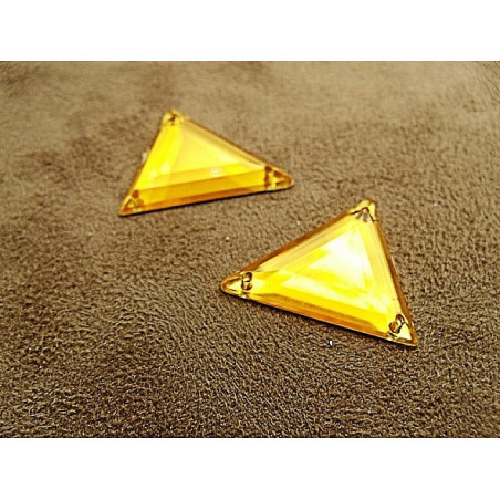 Strass acrylique triangle orange