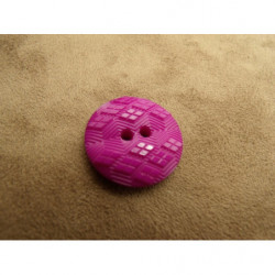 BOUTON ACRYLIQUE PETIT LOSANGE RELIEF VIOLET 