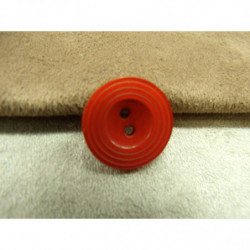 BOUTON ROUGE- 18 mm- a 2 trous