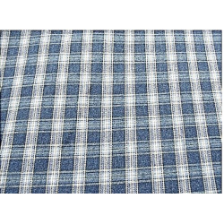 tissus coton imprimé- 160 cm- motif carreau bleu et blanc