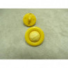 bouton  bicolore composé -22 mm- jaune