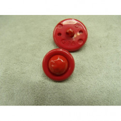 bouton bicolore composé -17 mm- rouge