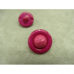 bouton bicolore composé -22 mm- fuschia