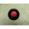 bouton bicolore composé -28 mm- fuchsia et noir