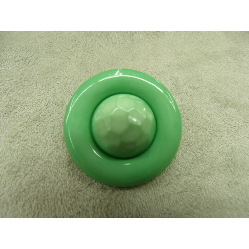 bouton  bicolore composé -28 mm- vert
