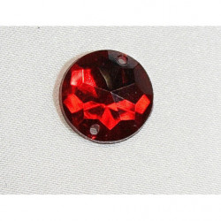 strass rond rouge 