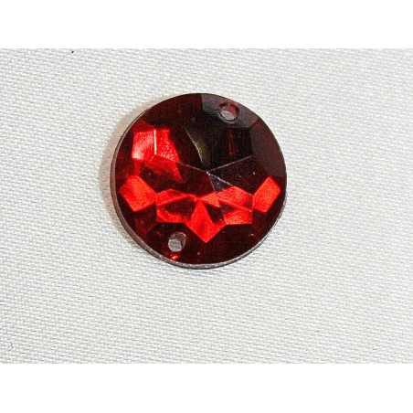 strass rond rouge 