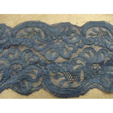 Dentelle Festonnée bleu marine Dentelle Festonnée bleu marine