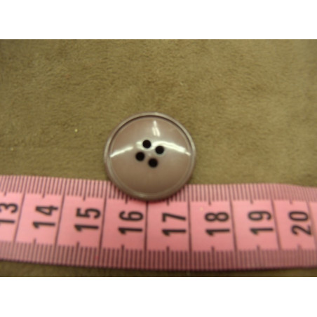 bouton acrylique parme à 4 trous