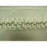 ruban perle nacré et strass argenté