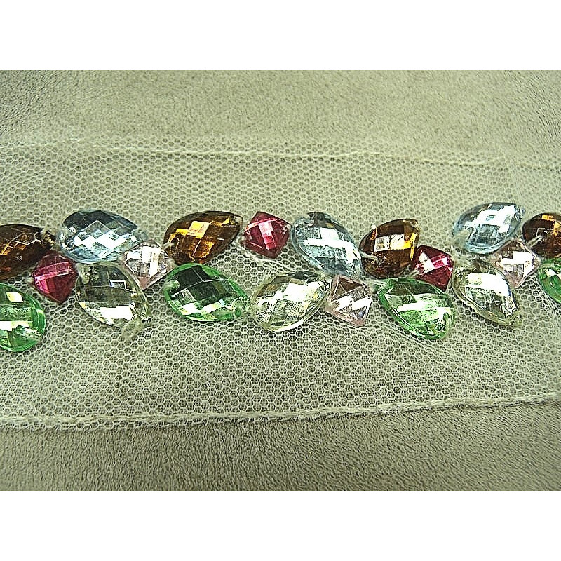  largeur 2.5 / STRASS 4.5 cm 