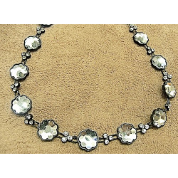 ruban strass argenté espacé de petit strass
