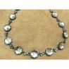 ruban strass argenté espacé de petit strass