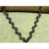 ruban de croquet en zig zag strass argenté