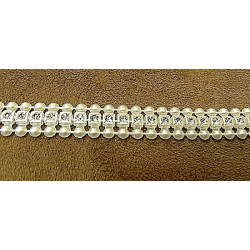 ruban demi perle plate