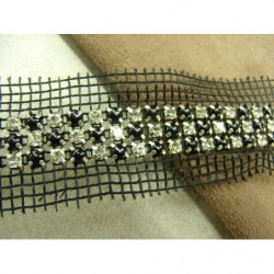 largeur 4 cm / strass 1.5 cm 