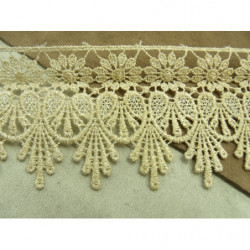 guipure beige et or 16 cm