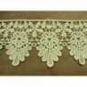 guipure beige et lurex or