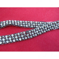 ruban strass antracide
