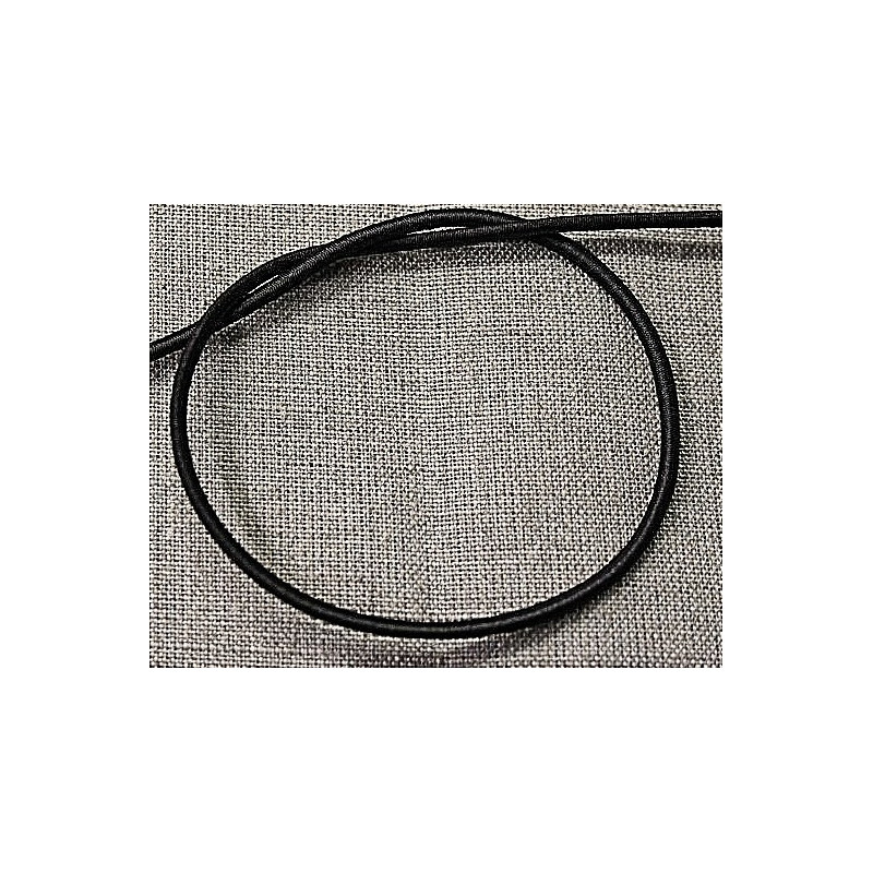 elastique rond élasthanne noir 