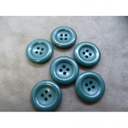 bouton acrylique vert à 4 trous