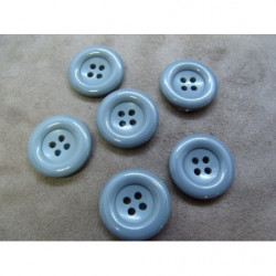 bouton acrylique à 4 trous gris