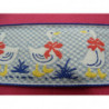 ruban brodé  motif canard