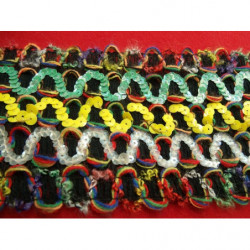 ruban fantaisie multicolore