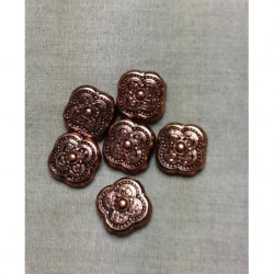 perles forme trefle - bronze de cuivre
