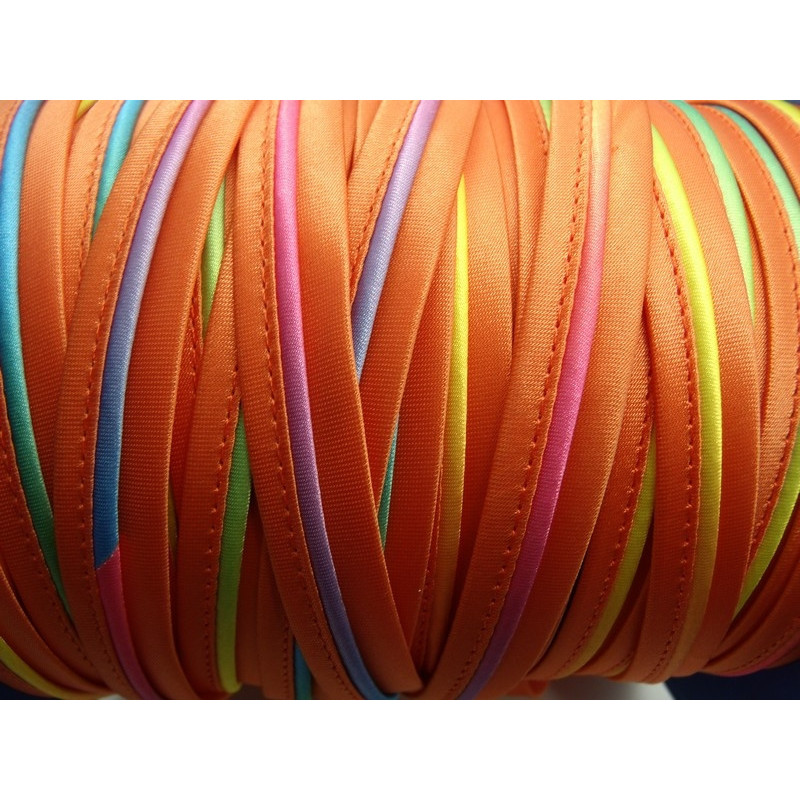 ruban passepoil fantaisie orange