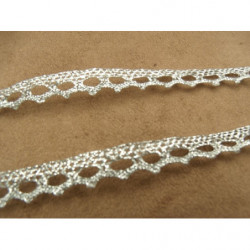 ruban fantaisie lurex argent