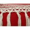 ruban pompom blanc