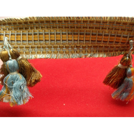 ruban pompom multicolore