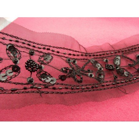 ruban brodé perlé et sequin