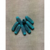 perle striée turquoise