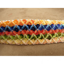 ruban fantaisie multicolore