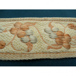 ruban ameublement brodé multicolore