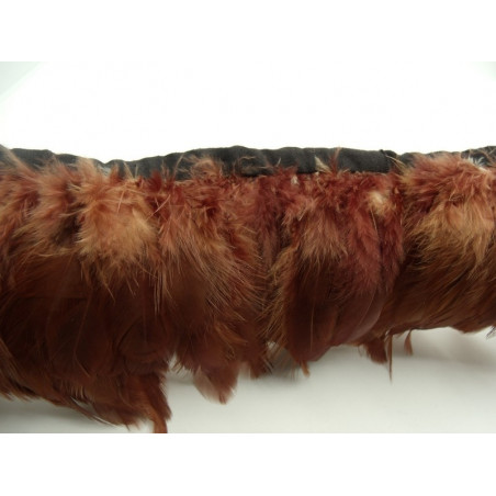 RUBAN PLUMES MARRON RUBAN PLUMES MARRON