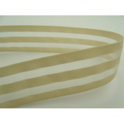 ruban fantaisie crin beige