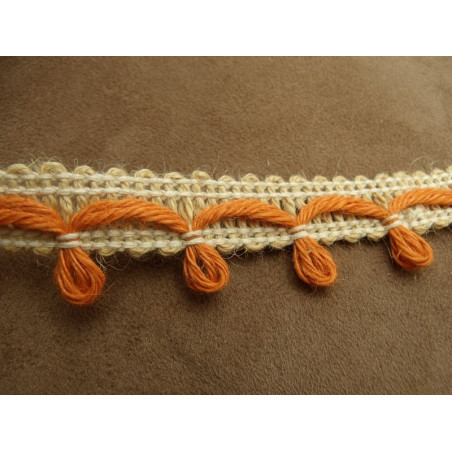 ruban ameublement beige et orange ruban ameublement beige et orange