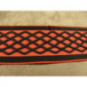 ruban fantaisie surbrodé rouge 4 cm ruban fantaisie surbrodé rouge 4 cm