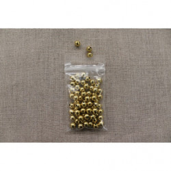 perles acrylique rond-6mm- doré