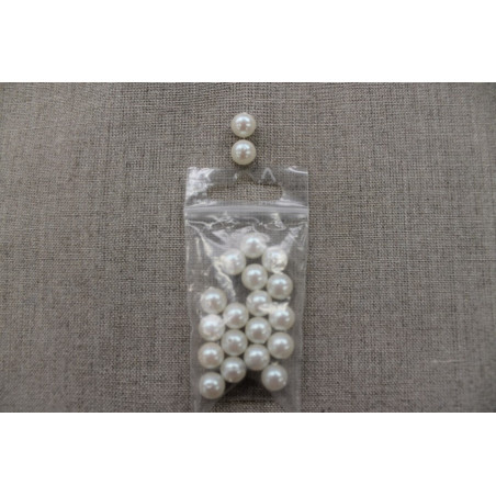 perles acryliques- rond-8mm- blanc nacré perles acryliques- rond-8mm- blanc nacré