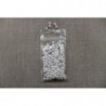 PERLES ACRYLIQUES rond- 4mm- blanc